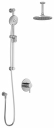 [3751740] Preciso TCD1 Thermostatic Coaxial Shower System with Vertical Ceiling Arm (less valve)