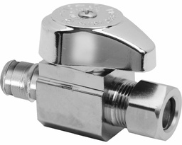 [1698600] 1/2" Nom Cold Expansion Barb x 3/8" O.D. 1/4 Turn Straight Stop Valve