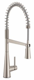 [5921351] Sleek Pre-Rinse Kitchen Faucet with Spring Pulldown Spray