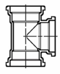 [7692200] 18 PVC GASKET STRAIGHT SEWER T GXGXG