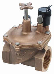 [4611045] 220 Brass Globe Valve, 1.5" NPT, Electric, w/ Spike Guard Solenoid