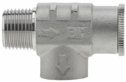 [1531780] SSRVN05-100 - '1/2" #304 S.S Relief Valve Non-Adjustable - Set @ 100 Psi'