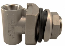 [1533380] 2 PITLESS ADAPTER STAINLESS STEEL