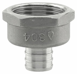 [7901216] SSPEX-FA0710 - '3/4" x 1" FPT 304SS Crimp PEX Female Adapter - F1807'