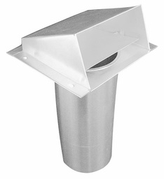 [5624130] 4" DRYER VENT HOOD ALUMINUM