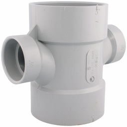 [7560450] 3"x1 1/2" PVC DWV DOUBLE SAN TEE HxHxHxH SYSTEM 15