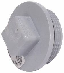 [7560645] 4" PVC DWV PLUG C/O MPT SYSTEM 15