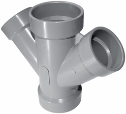 [7583486] 3"x45D PVC DWV DOUBLE WYE HxHxHxH SYSTEM XFR