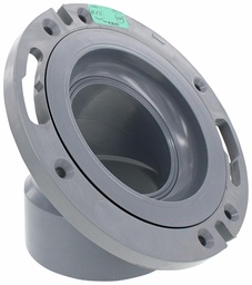[7584258] 4"x3"x45D PVC DWV DISCHARGE CLOSET FLANGE SYSTEM XFR