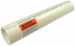 [7648220] 2"x10' PVC FLUE GAS VENT PIPE P/E SYSTEM 636