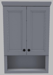 [2571030] 2-Door Bathroom Storage Cabinet Premium Painted Bellrose