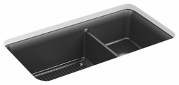 [2960450] Cairn 33-1/2" 1.75 Bowl Undermount Neoroc Kitchen Sink with Rack
