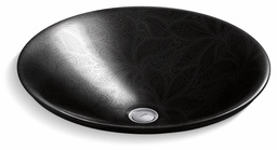 [2907546] Sartorial Paisley Carillon Round Bathroom Vessel Sink