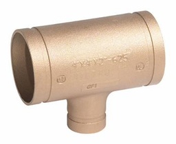 [6660690] 3" x 2" Grooved Wrot Copper Reducing Tee No. 625