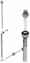 Mechanical Pop-Up Bathroom Sink Drain with Overflow