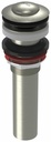 2-Piece Clicker Bathroom Sink Drain less Overflow