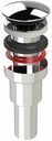 Extended Length Clicker Bathroom Vessel Sink Drain less Overflow