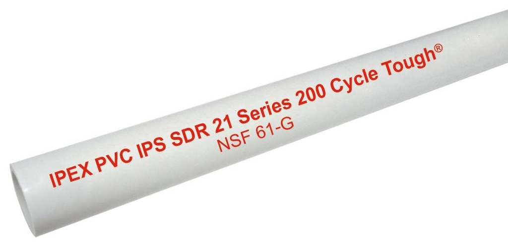 1-1/2" x 20' CL200 CSA B/E Solvent Weld PVC Pipe