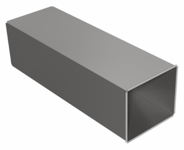 23.5" x 20.25" Plenum 71"H with Flange and End Cap, 26 ga