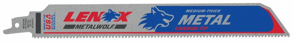 9"x1" 10TPI Lazer Carbide Tipped Reciprocating Saw Blade (Each)