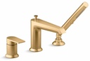 Hint 3-Hole Deck Mount Tub Faucet with Hand Shower
