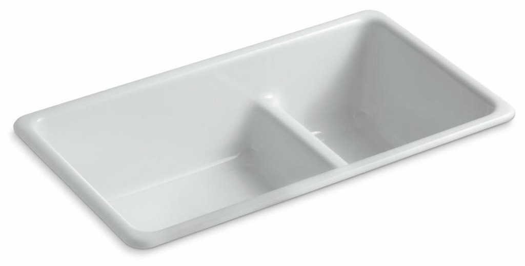 Iron/Tones Smart Divide 33" 1.5 Bowl Dual Mount Kitchen Sink