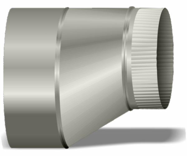 10"-5" Pipe Reducer Flat on Side 26ga