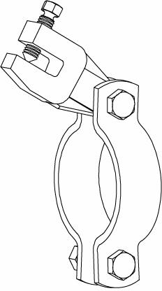 2-1/2 # 031 CLAMPING PIPE ATTACH
