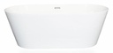 Glance Streak Freestanding Tub with White Drain