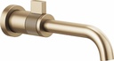 Litze 1-Hole Wall Mount Bathroom Faucet Trim