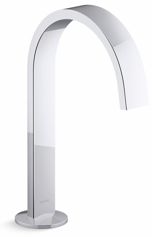 Components Widespread Bathroom Faucet Spout Ribbon Design 1.2 GPM (Less Handles)