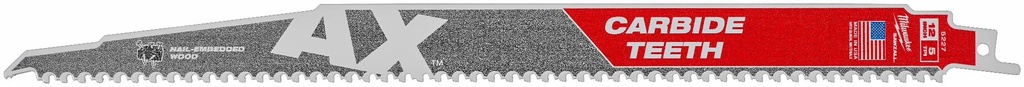 12 5 TPI the Ax with Carbide Teeth Sawzall Blade