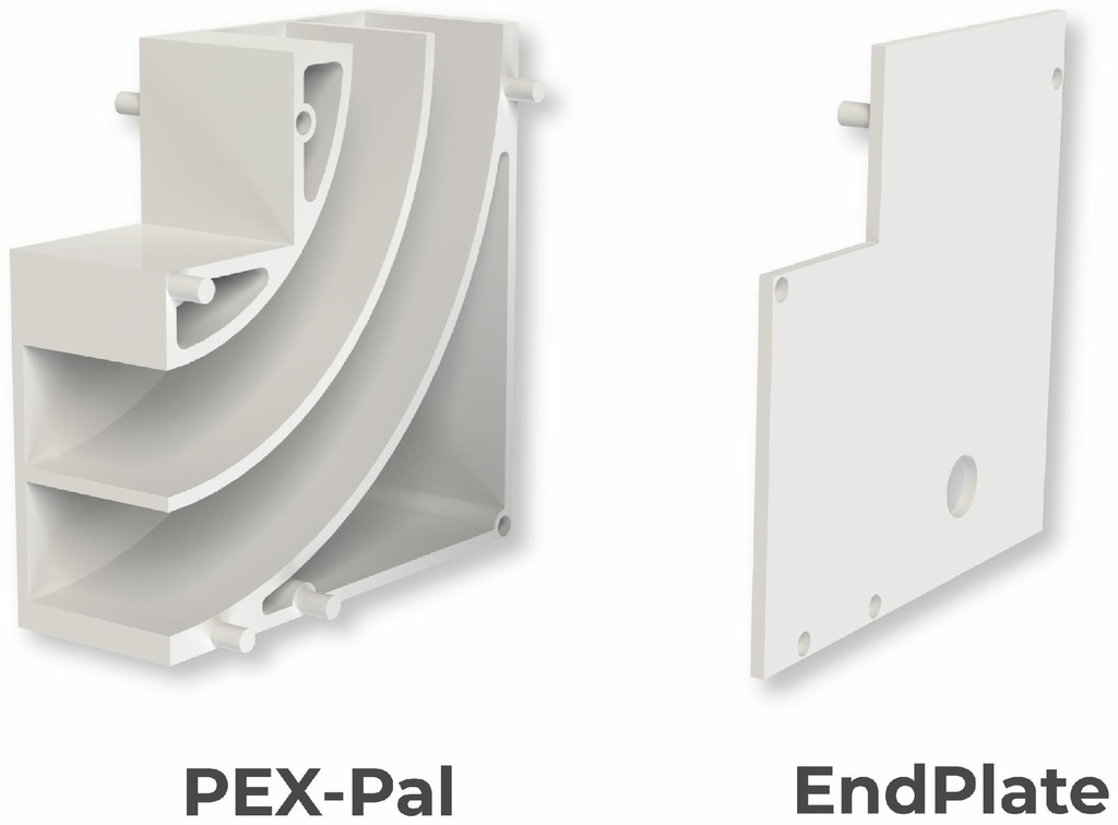 Tubing Bracket & Organizer for (2) PEX tubes up to 3/4" (Priced each, sold in quantities of 40)