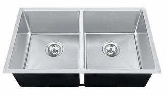 2 Bowl 10mm Radius Undermount Sink with Flush Divide