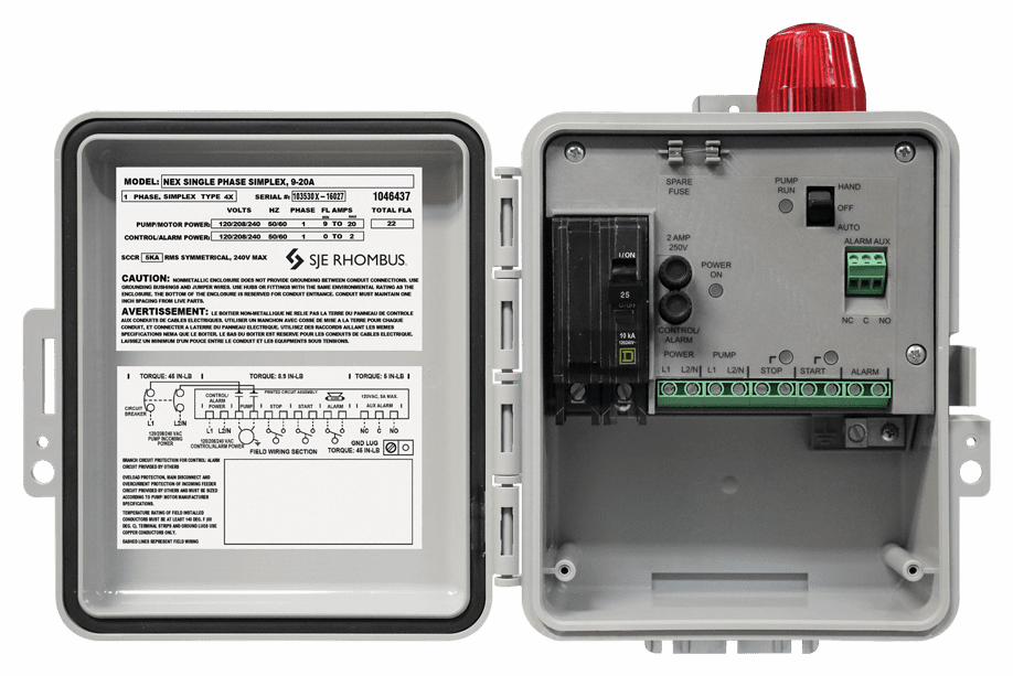 SIMPLEX PNL 240V ETM NO FLT