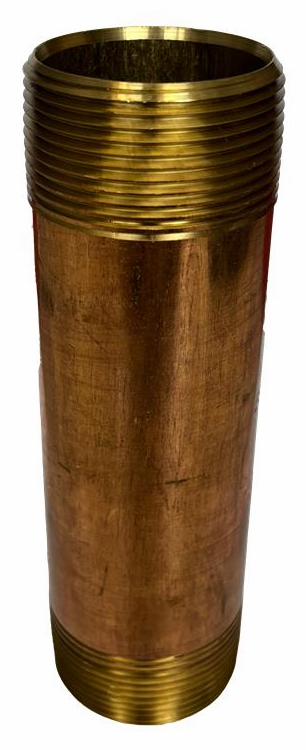 1/4 X 4 STD BRASS NIPPLE