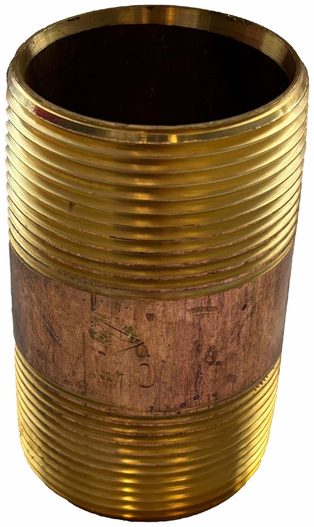 1-1/4 X 3-1/2 STD BRASS NIPPLE
