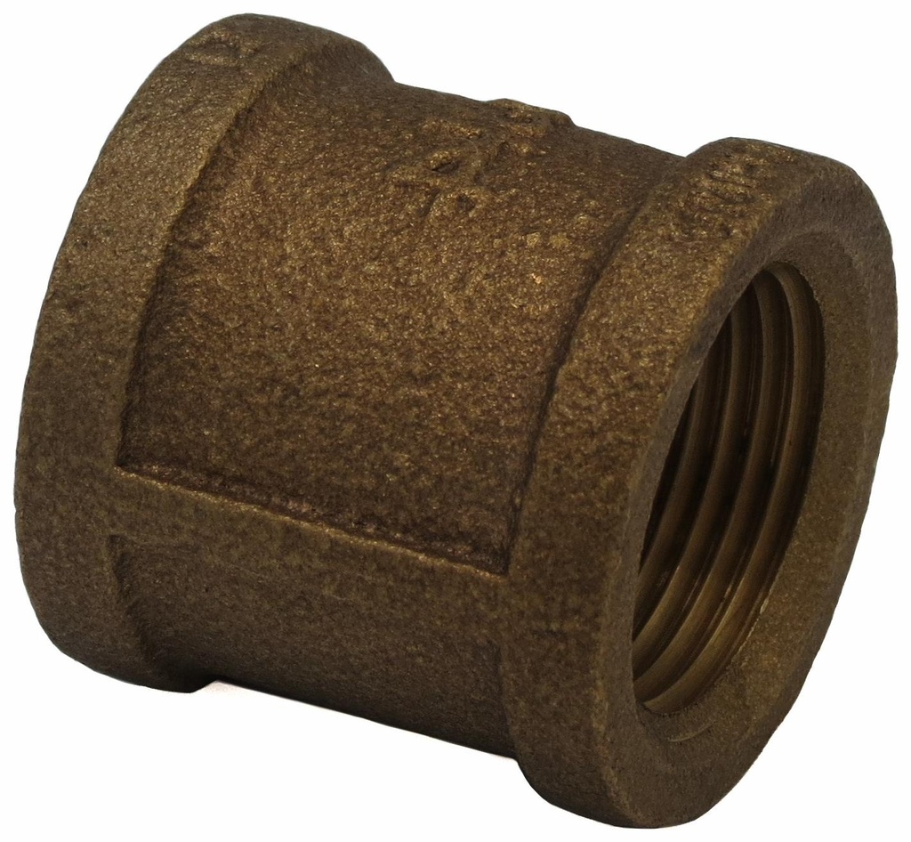 1 1/2 FIP COUPLING THREADED BRONZE - LEAD FREE