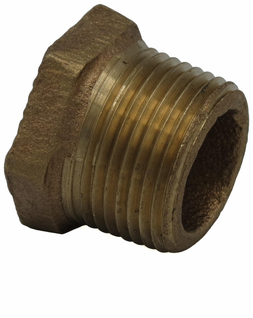 1 X 1/2 MXF BUSHING THREADED BRONZE - LEAD FREE