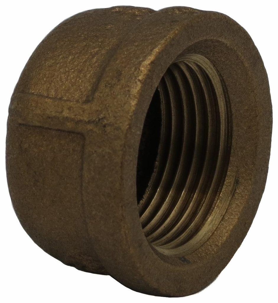 1 1/2 FIP CAP THREADED BRONZE - LEAD FREE
