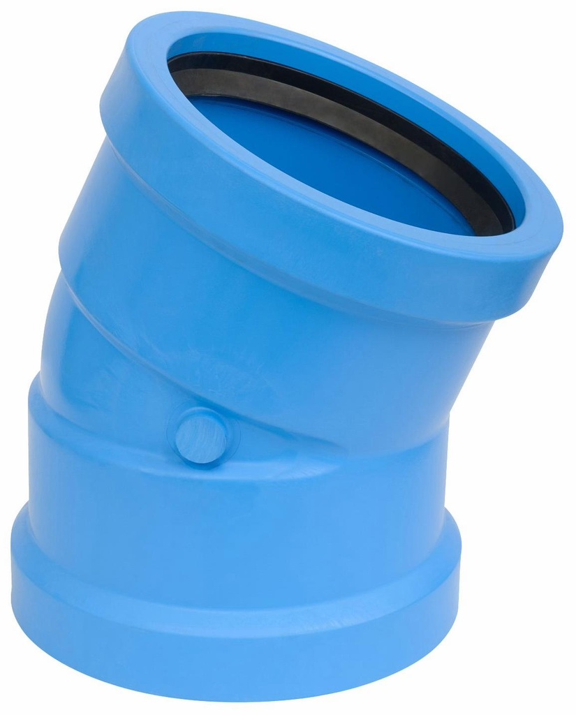 6"x22 1/2D PVC ELBOW CIOD DR18 BxB BLUE BRUTE