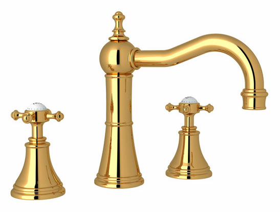 Georgian Era Widespread Lavatory Faucet With Column Spout
