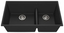 Bacia 33" Granistone 2 Bowl Undermount Kitchen Sink