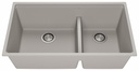 Bacia 33" Granistone 2 Bowl Undermount Kitchen Sink