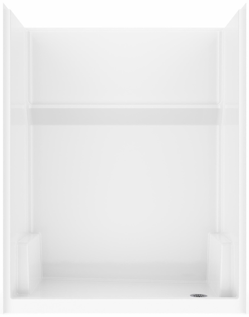Icon 60" x 32" RH Drain Alcove 1-Piece Shower