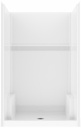 Icon 48" x 36" Center Drain Alcove 1-Piece Shower