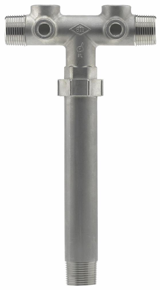 07ST-16-2U - '1-1/4" x 16" Centre To End Union 304SS Tank Tee C/W O-Ring'