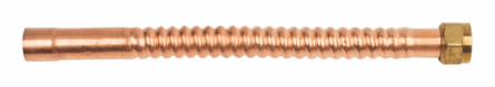 12" Copper-Flex Water Heater Connector 3/4" FIP x 3/4" Nom M/F Sweat