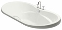 Living 6642 Center Drain Drop-In Tub
