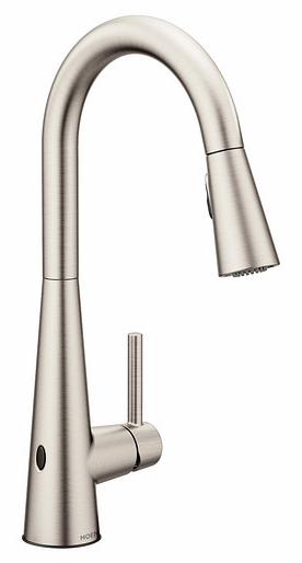 Sleek MotionSense Wave Kitchen Faucet with Pulldown Spray